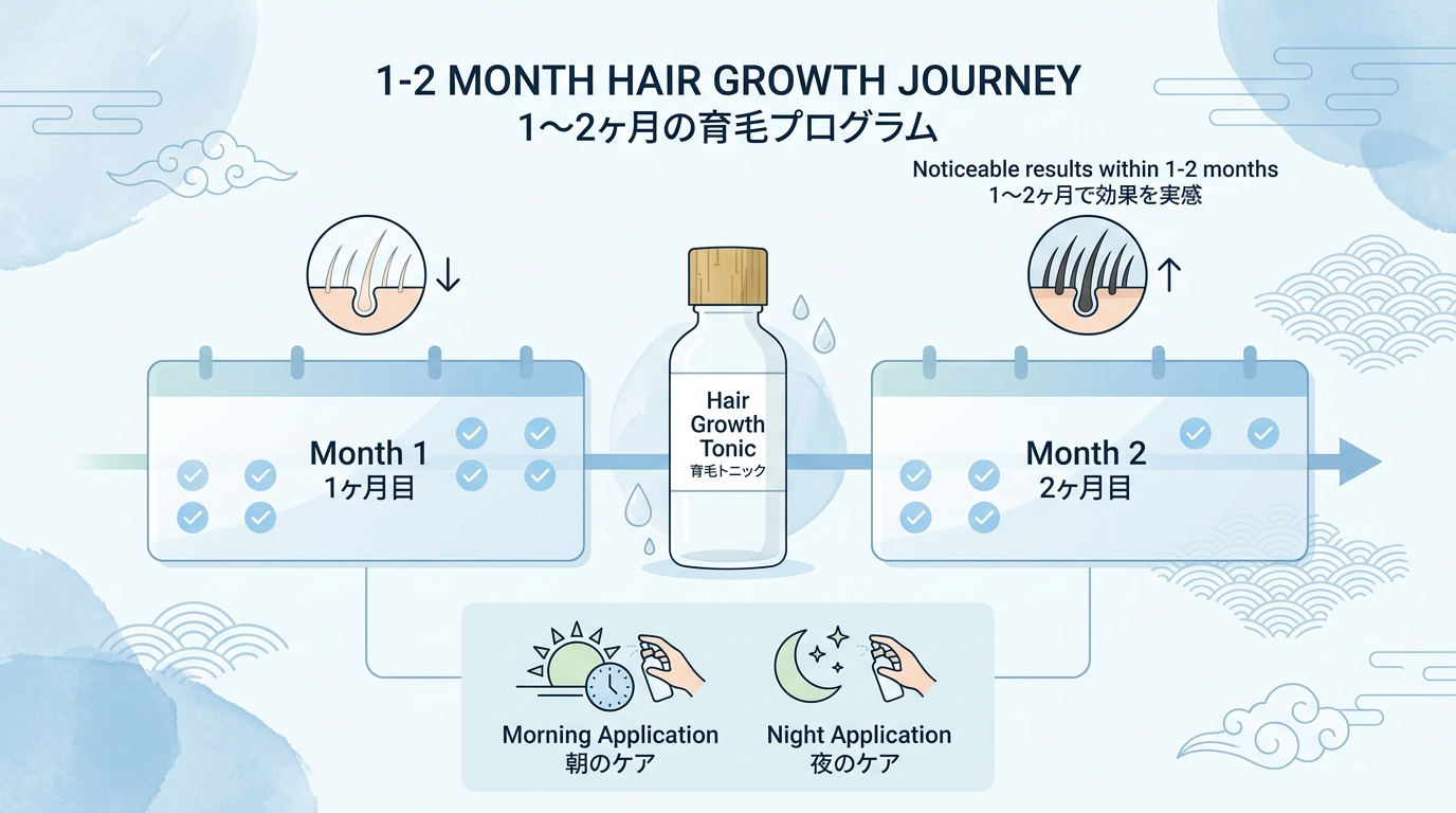 1〜2ヶ月の育毛プログラム